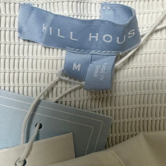 Hill House The Juliet Top White Balloon Sleeves and Jewel Buttons - Picture 5 of 8